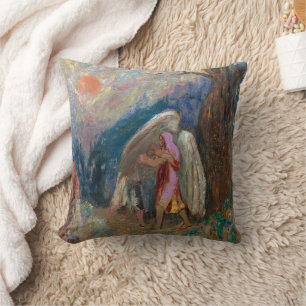 Jacob und der Engel Odilon Redon Kissen