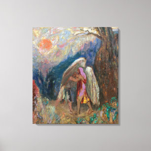 Jacob und der Engel Odilon Redon Leinwanddruck