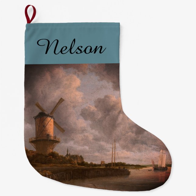 Jacob van Ruisdael's Windmill: Großer Weihnachtsstrumpf (Vorderseite)