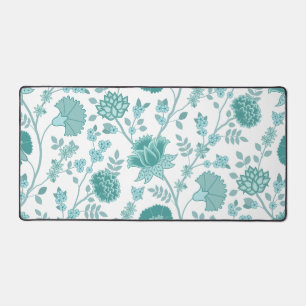 Jacobean Floral Lg Motif Teintures sur blanc