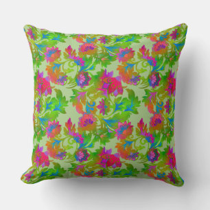 Jacobean Floral Twist Kreide Kissen