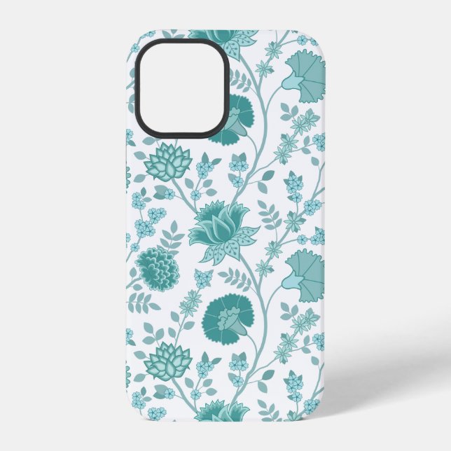Jacobobobohne Blumenmuster Tees auf Weiß iPhone 12 Pro Hülle (Rückseite)