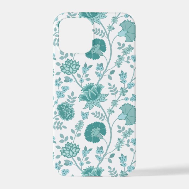 Jacobobobohne Blumenmuster Tees auf Weiß iPhone 12 Pro Hülle (Rückseite)