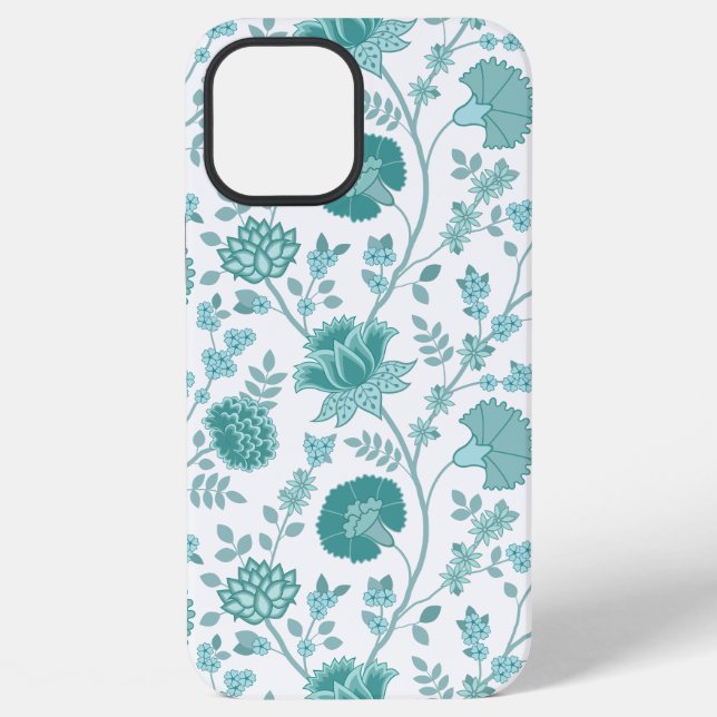 Jacobobobohne Blumenmuster Tees auf Weiß iPhone 12 Pro Max Hülle (Rückseite)
