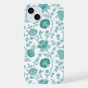 Jacobobobohne Blumenmuster Tees auf Weiß iPhone 15 Plus Hülle
