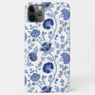 Jacobobobohnenfloral Big Pattern Blues auf Weiß Case-Mate iPhone Hülle