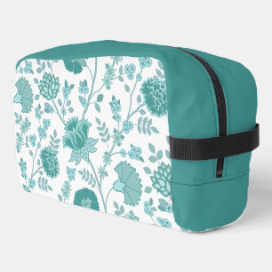 Jacobobobohnenfloral Lg Muster Tees auf Weiß Waschbeutel