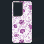 Jacobobobohnenflorale Big Pattern Pinks auf Weiß Samsung Galaxy Hülle<br><div class="desc">Jakobskulptur im Stil der Blumenmuster in kontrastfarbenen Pink auf weißem Hintergrund.</div>