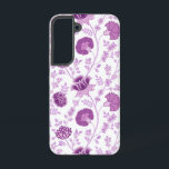 Jacobobobohnenflorale Big Pattern Pinks auf Weiß Samsung Galaxy Hülle<br><div class="desc">Jakobskulptur im Stil der Blumenmuster in kontrastfarbenen Pink auf weißem Hintergrund.</div>