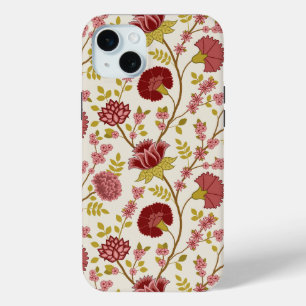Jacobobohne Grosse Muster Reds Pinks Gold Creme Case-Mate iPhone Hülle