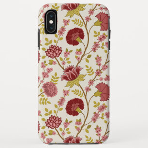 Jacobobohne Grosse Muster Reds Pinks Gold Creme Case-Mate iPhone Hülle