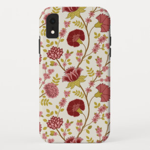 Jacobobohne Grosse Muster Reds Pinks Gold Creme Case-Mate iPhone Hülle