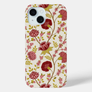 Jacobobohne Grosse Muster Reds Pinks Gold Creme Case-Mate iPhone Hülle