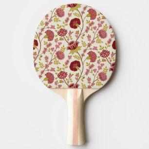 Jacobobohne Grosse Muster Reds Pinks Gold Creme Tischtennis Schläger
