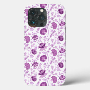 Jacobobohnenfloral Repeat Pattern Pinks auf Weiß Case-Mate iPhone Hülle