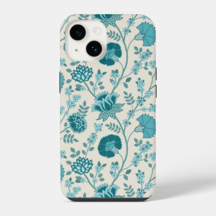 Jacobohne Blumenmuster Tees auf Creme iPhone 14 Hülle
