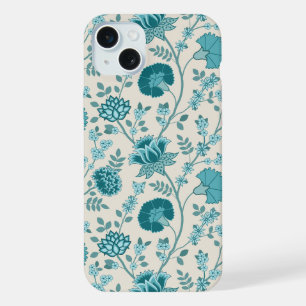 Jacobohne Blumenmuster Tees auf Creme iPhone 15 Plus Hülle