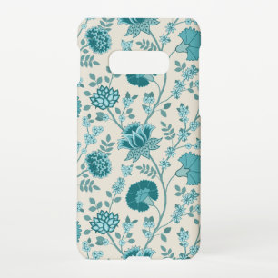 Jacobohne Blumenmuster Tees auf Creme Samsung Galaxy S10E Hülle