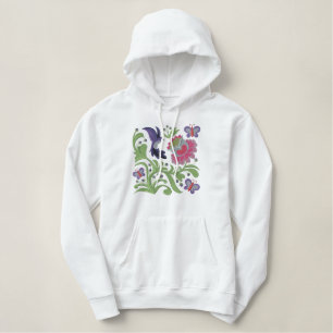 Jacobohne Hummingbird Bestickter Hoodie