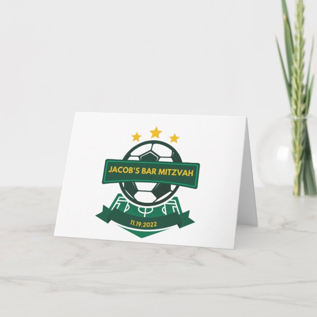 Jacob's Bar Mitzvah- Danke Karten (Vorderseite)