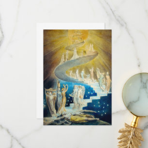 Jacob's Ladder von William Blake Dankeskarte