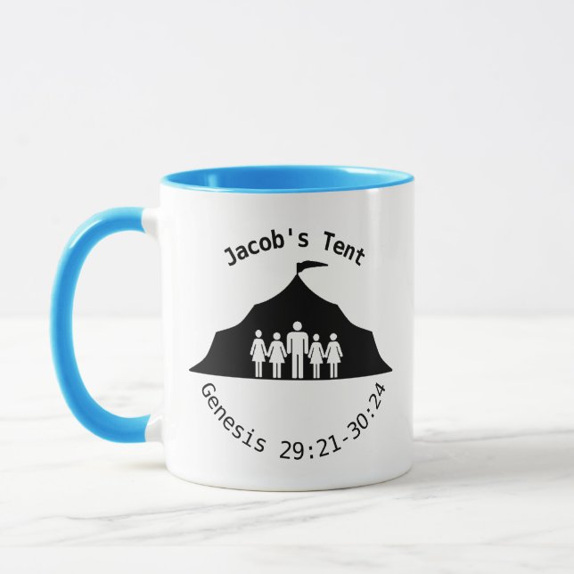 Jacob's Tent Mug bleu (Gauche)