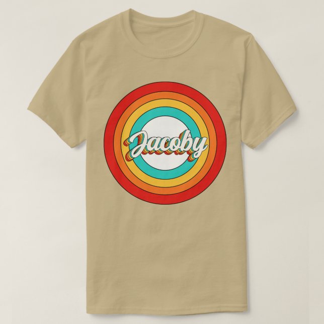Jacoby Name Shirt Vintag Jacoby Circle (Design vorne)