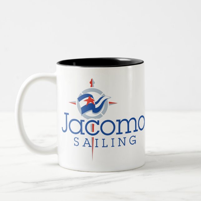 Jacomo Sailing Club Zweifarbige Tasse (Links)