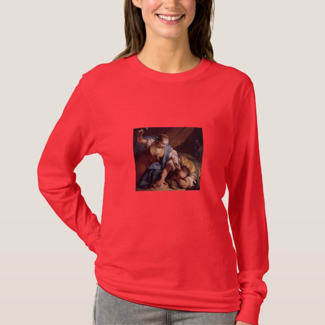 Jacopo Amigoni, Jael und Sisera, feine Kunst-Shirt T-Shirt (Vorderseite)