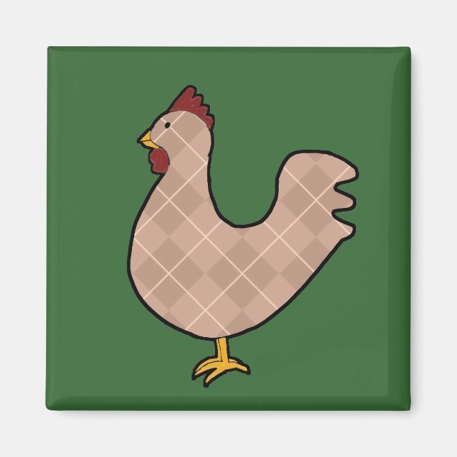 Jacquard Art folklorique Magnet (Devant)