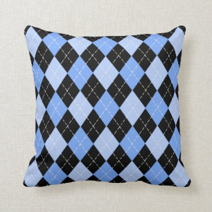 Jacquard bleu Motif américain Coussins du MoJo