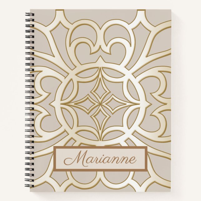 Jacquard Impression Pattern Notizbuch (Vorderseite)