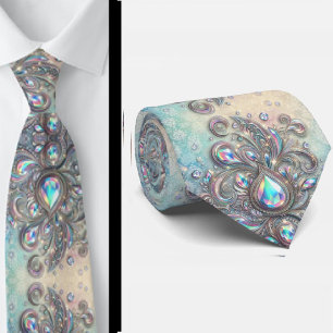 Jacquard-Kunstseide Luxuriöser Paisley-Herrenart Krawatte