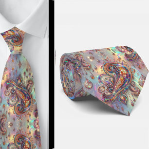 Jacquard-Kunstseide Luxuriöser Paisley-Herrenart Krawatte