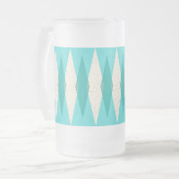 Jacquard moderne du milieu du siècle Frosted Mug