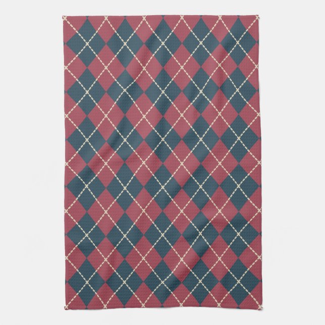 Jacquard patriotique serviette de cuisine cadeau (Vertical)