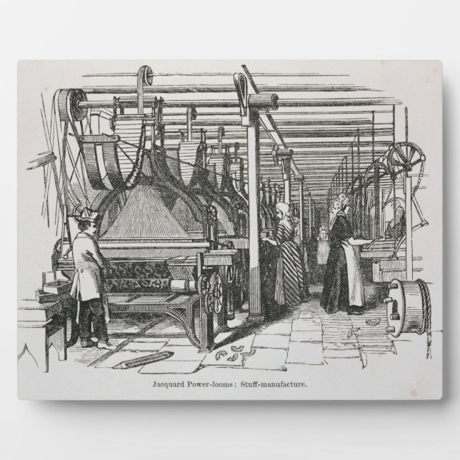 Jacquard Power Looms (Gravur) Fotoplatte (Vorderseite)