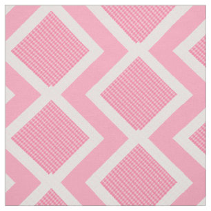 Jacquard rose et blanc Imprimer tissu Chevron