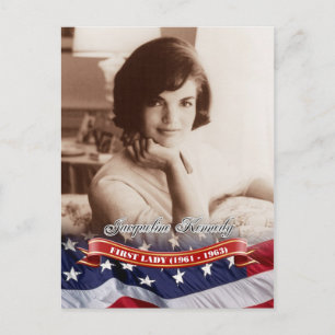 Jacqueline Kennedy, First Lady der USA Postkarte
