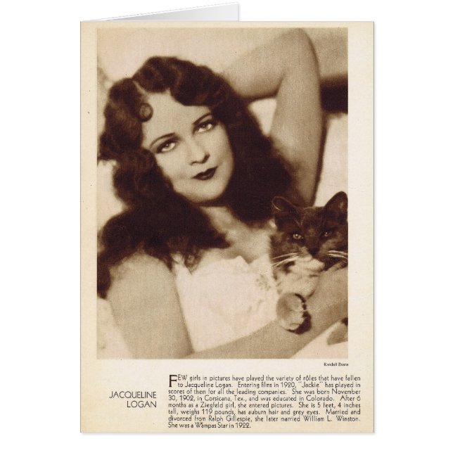 Jacqueline Logan 1931 Vintag (Vorne)