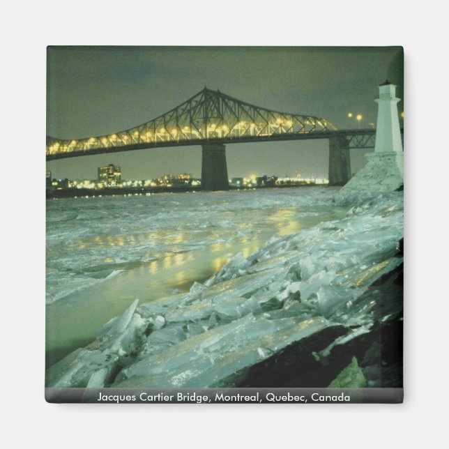 Jacques Cartier Bridge, Montreal, Quebec, Kanada Magnet (Vorne)