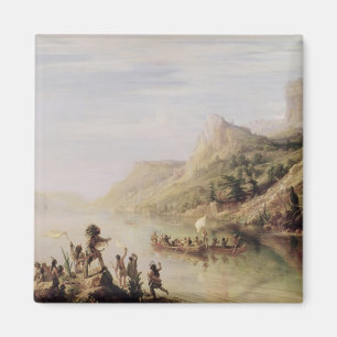 Jacques Cartier, der das St. Lawrence entdeckt Magnet