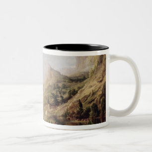 Jacques Cartier, der das St. Lawrence entdeckt Zweifarbige Tasse