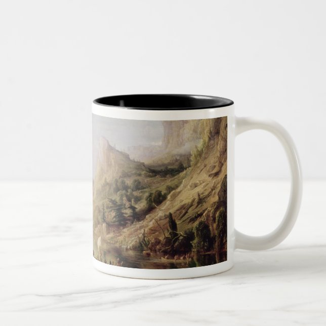 Jacques Cartier, der das St. Lawrence entdeckt Zweifarbige Tasse (Rechts)
