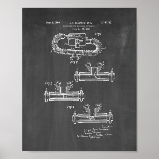 Jacques Cousteau Mundstück zum Atmen Apparatu Poster