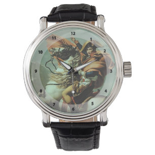 Jacques-David Napoleon, der die Alpen überquert Armbanduhr