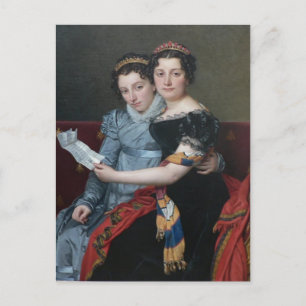 Jacques David-Sisters Zenaide, Charlotte-Bonaparte Postkarte
