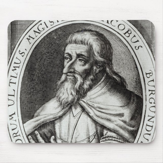 Jacques de Molay-Meister der Ritter Templars Mousepad (Vorne)