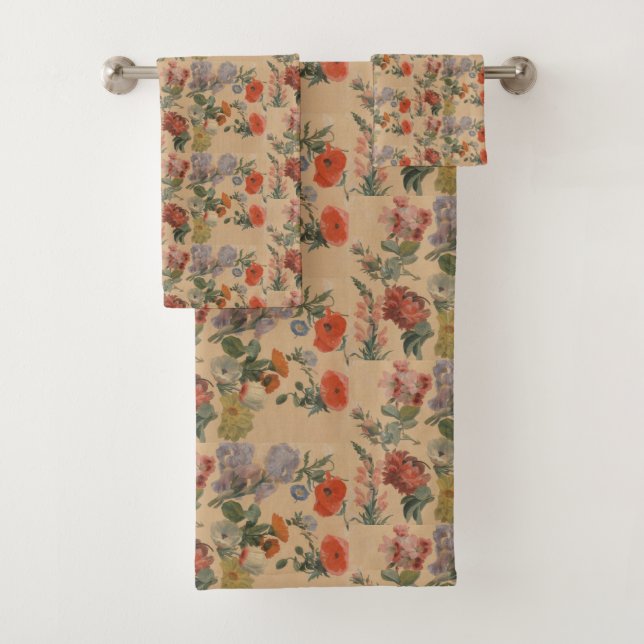 Jacques Laurent Agasse Studies der Summer Blume Badhandtuch Set (Insitu)