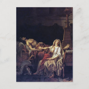 Jacques-Louis David - Der Schmerz der Andromache Postkarte